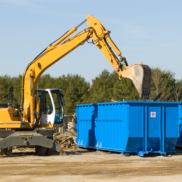 is there a minimum or maximum amount of waste i can put in a residential dumpster in West Burke